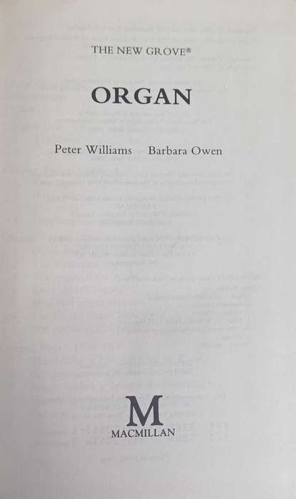The new grove organ