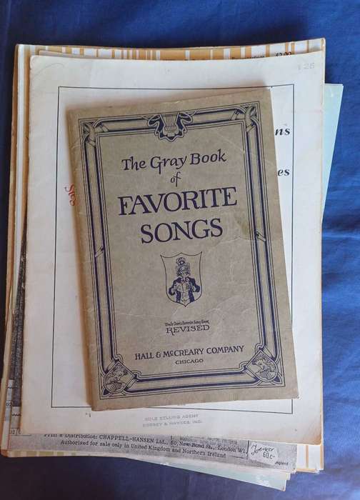 Lot of vintage music books