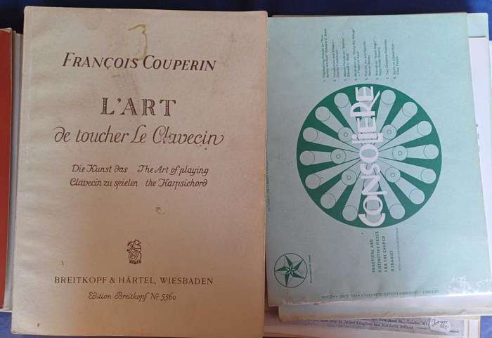 Lot of vintage music books