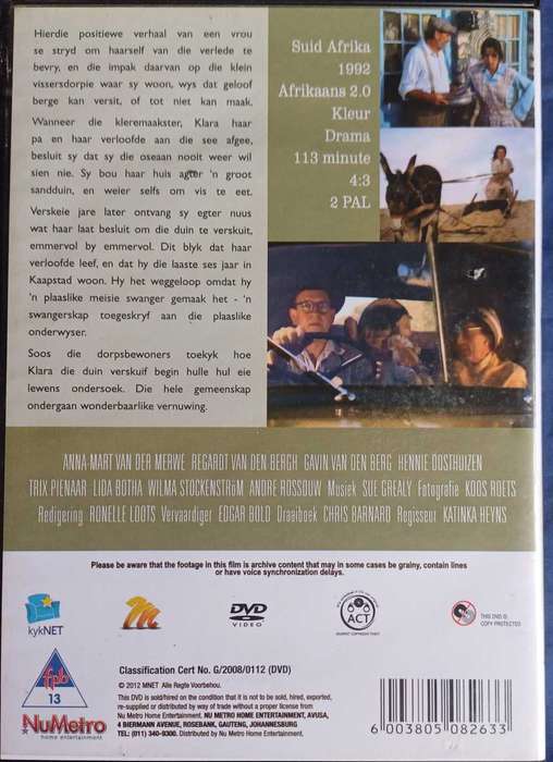 Die storie van Klara Viljee dvd