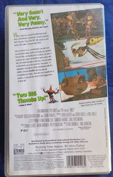 Antz vhs