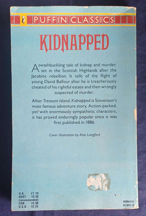Kidnapped by RL Stevenson