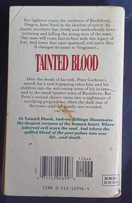 Tainted blood by Andrew Billings