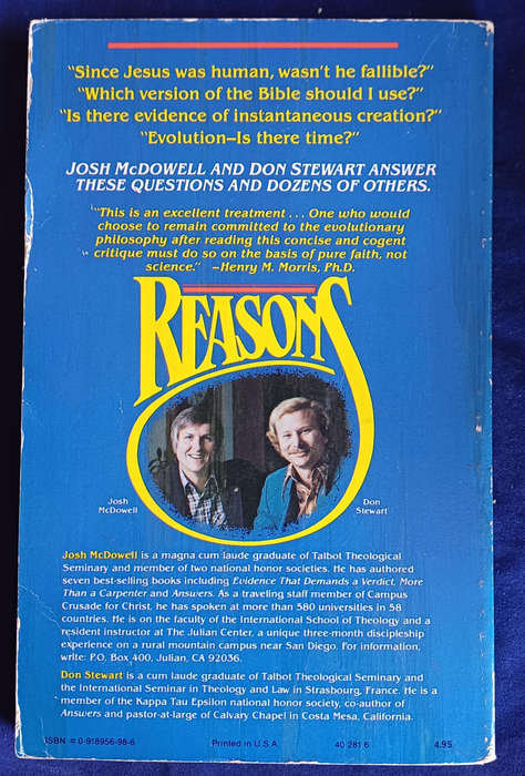 Reasons skeptics should consider christianity by Josh McDowell