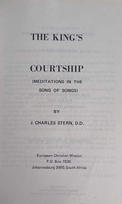 The King's courtship by J Charles Stern