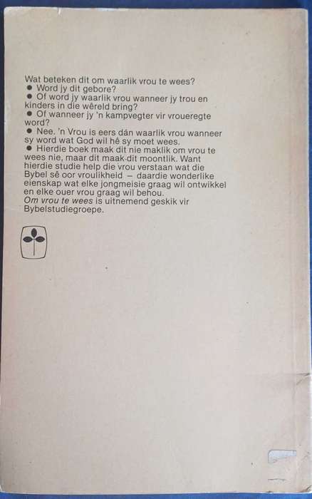 Om vrou te wees deur Kenneth G Smith