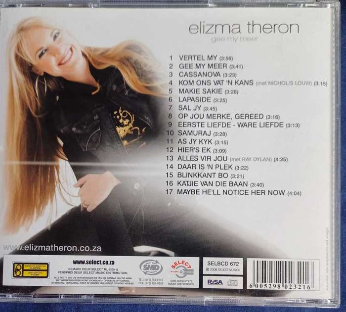 Elizma Theron - Gee my meer cd