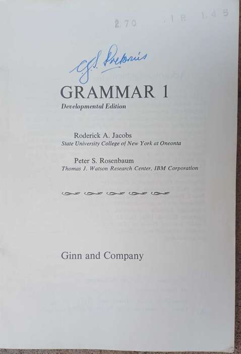 Grammar 1