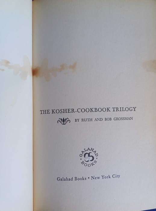 The Kosher-cookbook trilogy by Ruth & Bob Grossman
