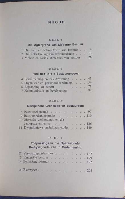Die wese van bestuur