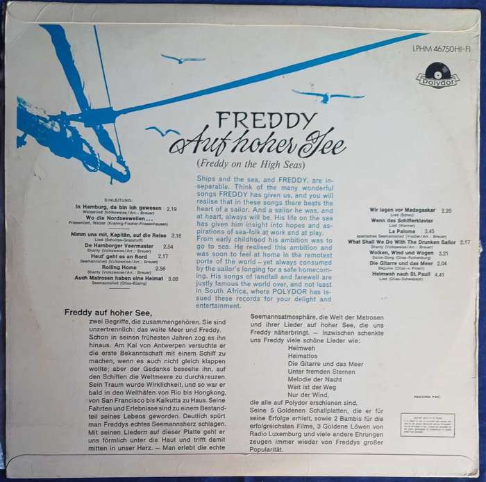 Freddy - Auf hoher see LP