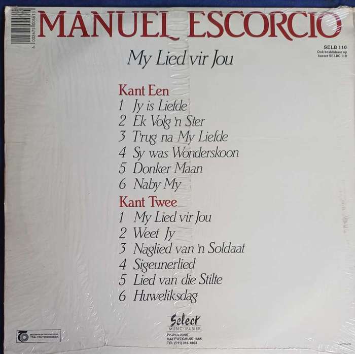 Manuel Escorcio - My lied vir jou LP