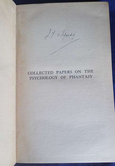 Collected papers on the psychology of phantasy by Constance E Long 1920