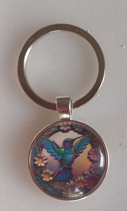 Hummingbird keyring