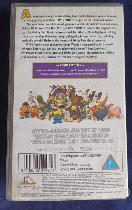 Toy story 2 vhs