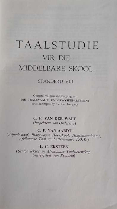 Taalstudie vir die middelbare skool