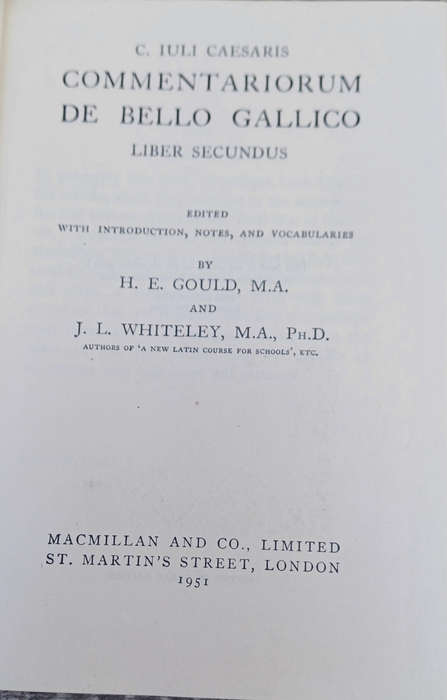 Caesar gallic war book two