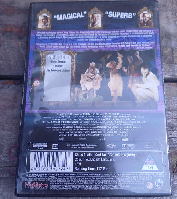 Doctor Parnassus dvd