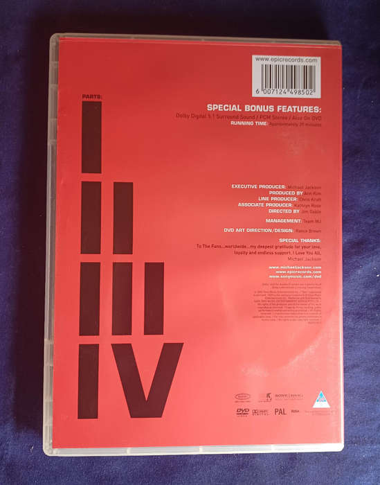 Michael Jackson - The one dvd