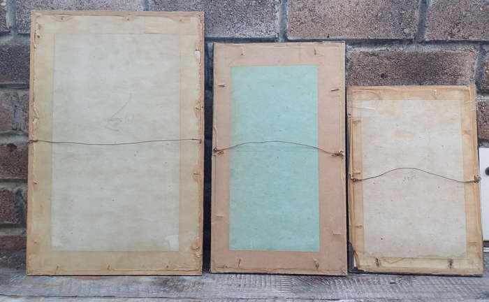 3 x Vintage framed military prints