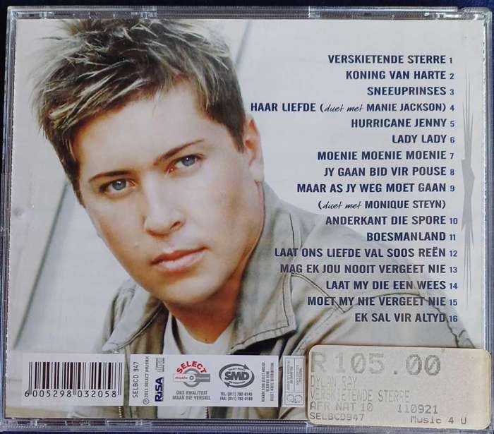 Ray Dylan - Verskietende sterre cd