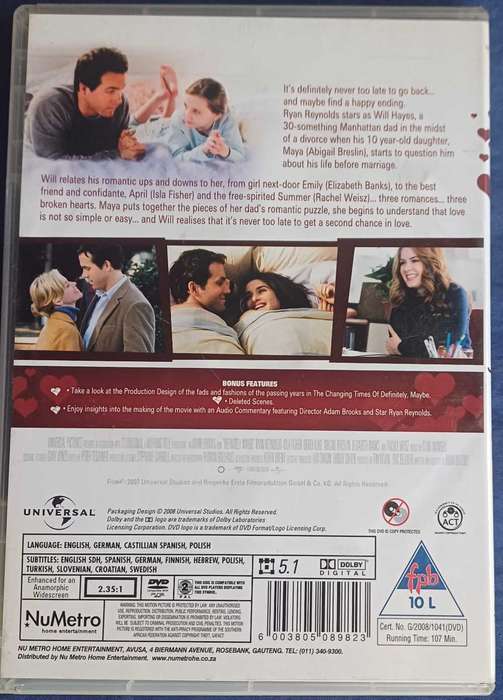Definitely maybe dvd