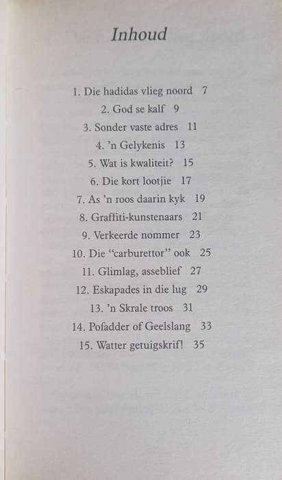 Sonlig in die reen deur Kobus van der Westhuyzen