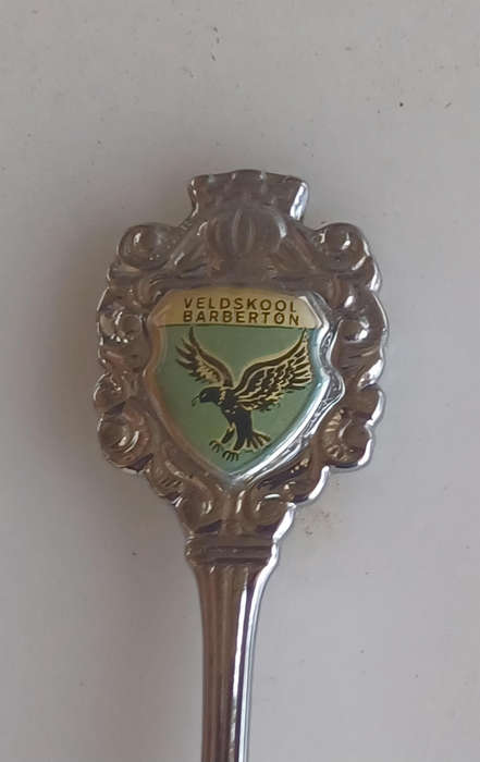 Veldskool Barberton souvenir spoon