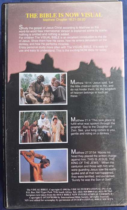 The visual Bible vhs