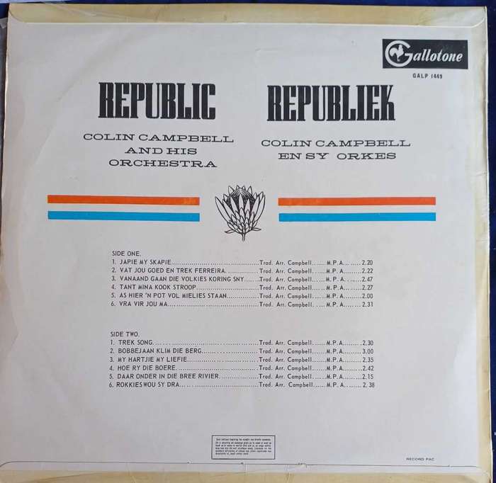 Republic - Colin Campbell and his orchestra LP