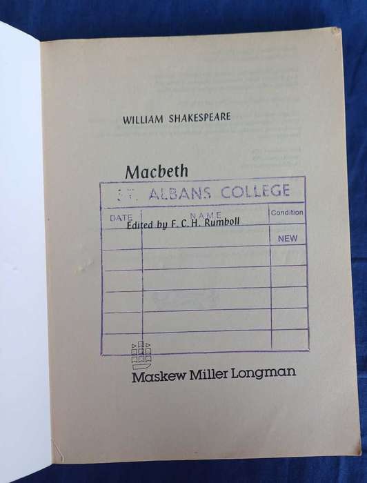 Macbeth by William Shakespeare