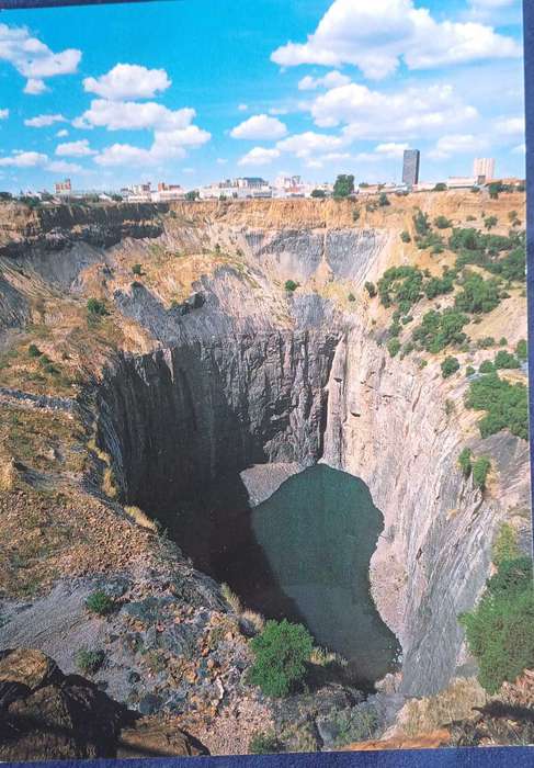 Kimberley mine museum postcard