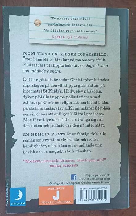 En hemlig plats by Tana French