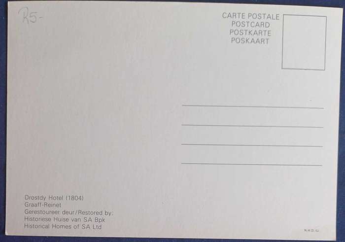 Drostdy hotel postcard