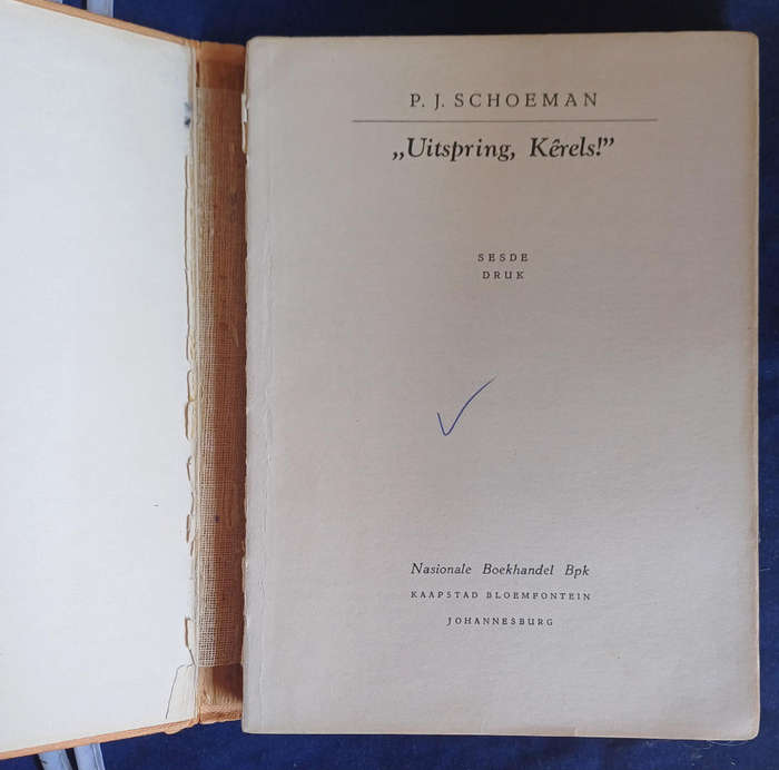 Uitspring kerels deur PJ Schoeman