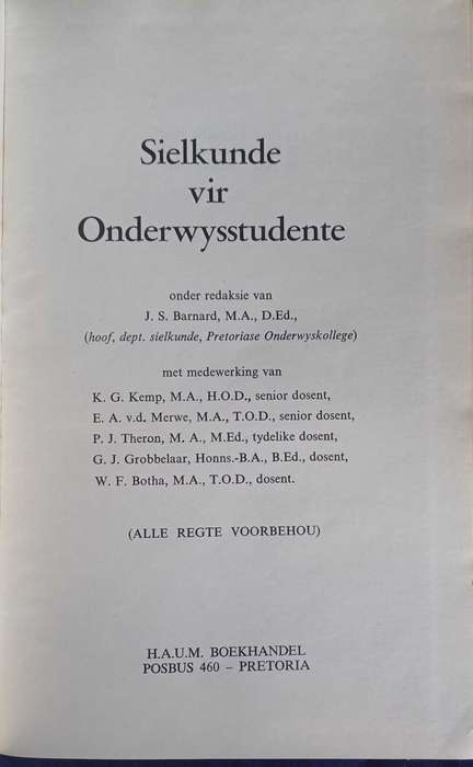 Sielkunde vir onderwysstudente