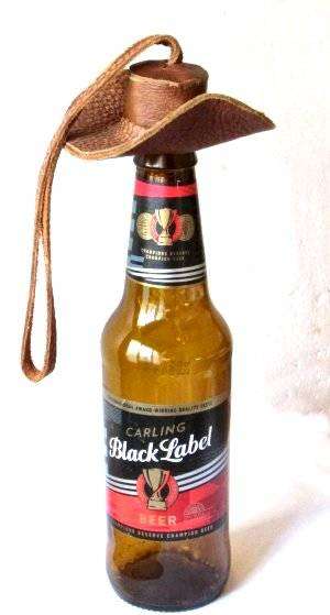 Mini beer bottle hats