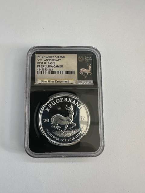 2017 SILVER KRUGERRAND 1oz NGC PF69 FIRST RELEASES