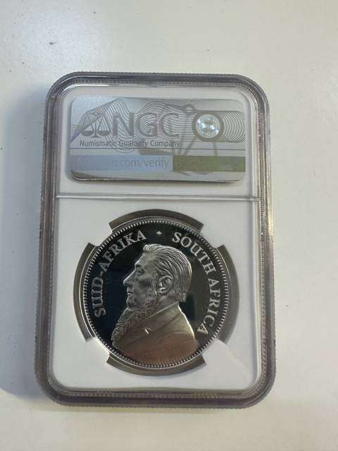 2019 SILVER KRUGERRAND 1oz NGC PF69 ELEPHANT PRIVY SERIES 1