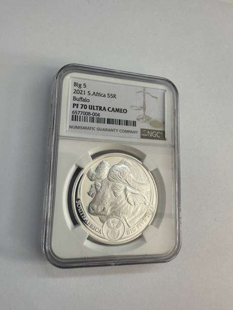 2021 SOUTH AFRICA R5 1oz NGC PF70 BUFFALO SERIES 1