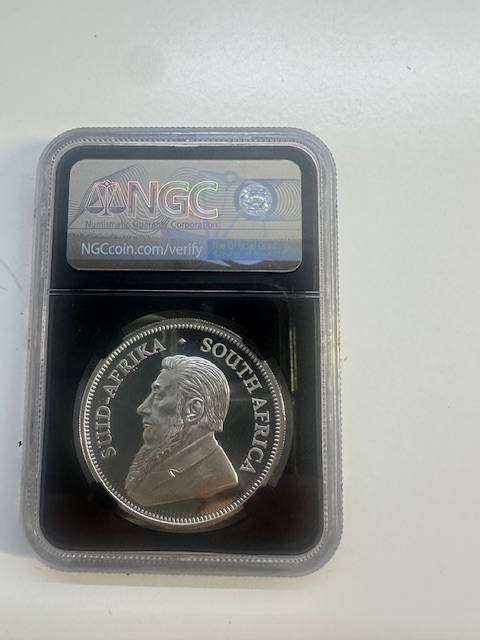 2021 SILVER KRUGERRAND 1oz NGC PF70 BUFFALO PRIVY SERIES 1 SIGNED BY TUMI