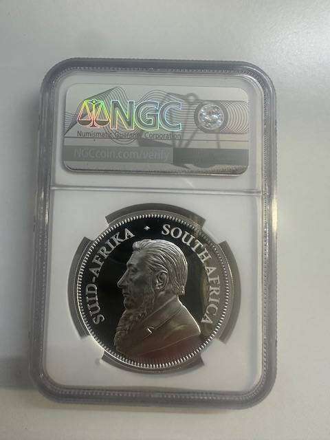 2021 SILVER KRUGERRAND 1oz NGC PF70 FIRST DAY OF ISSUE