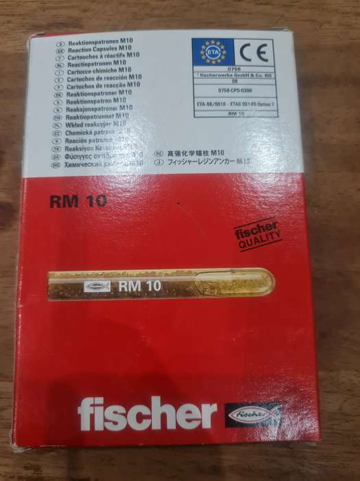 FISCHER RM10 CHEMICAL ANCHORS (Pack of 10)
