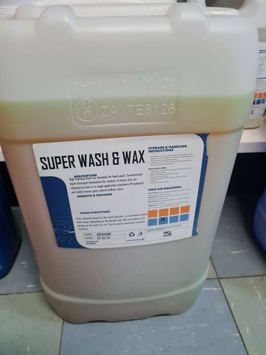 Super Wash and Wax (car shampoo 25 litre)