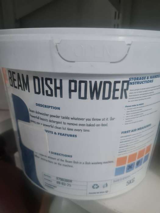 5 kg BEAM DISH POWDER (detergent booster)