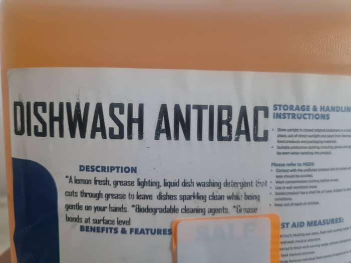 5 litre Dishwash Antibac