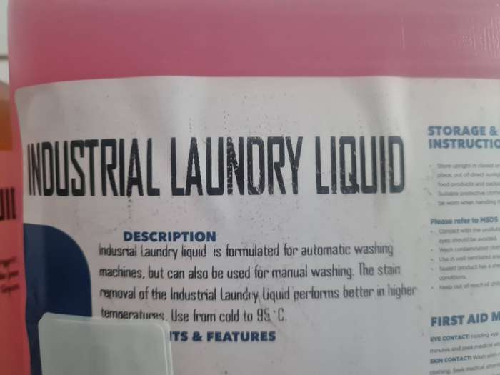Industrial Laundry Liquid 5 litre
