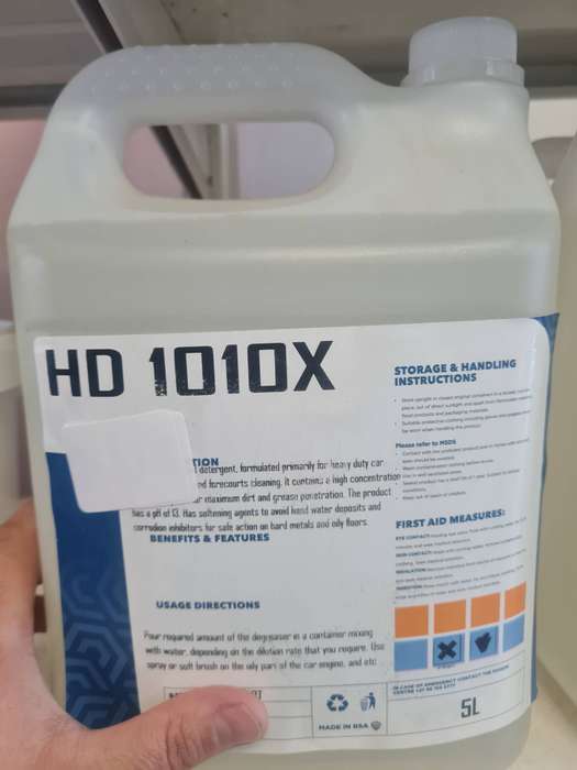 HD1010X concentrated liquid detergent 5 litre