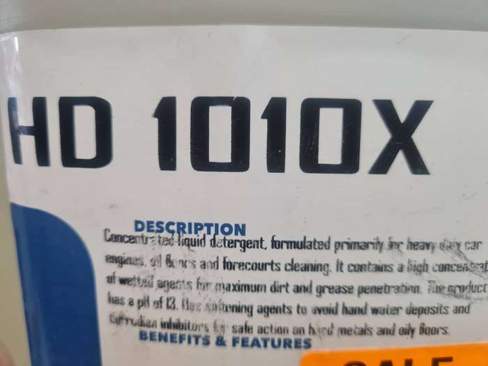 HD1010X concentrated liquid detergent 5 litre