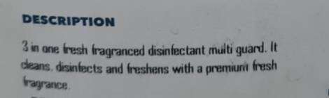 5litre Ultra-Guard 3 in 1 fresh fragranced disinfectant